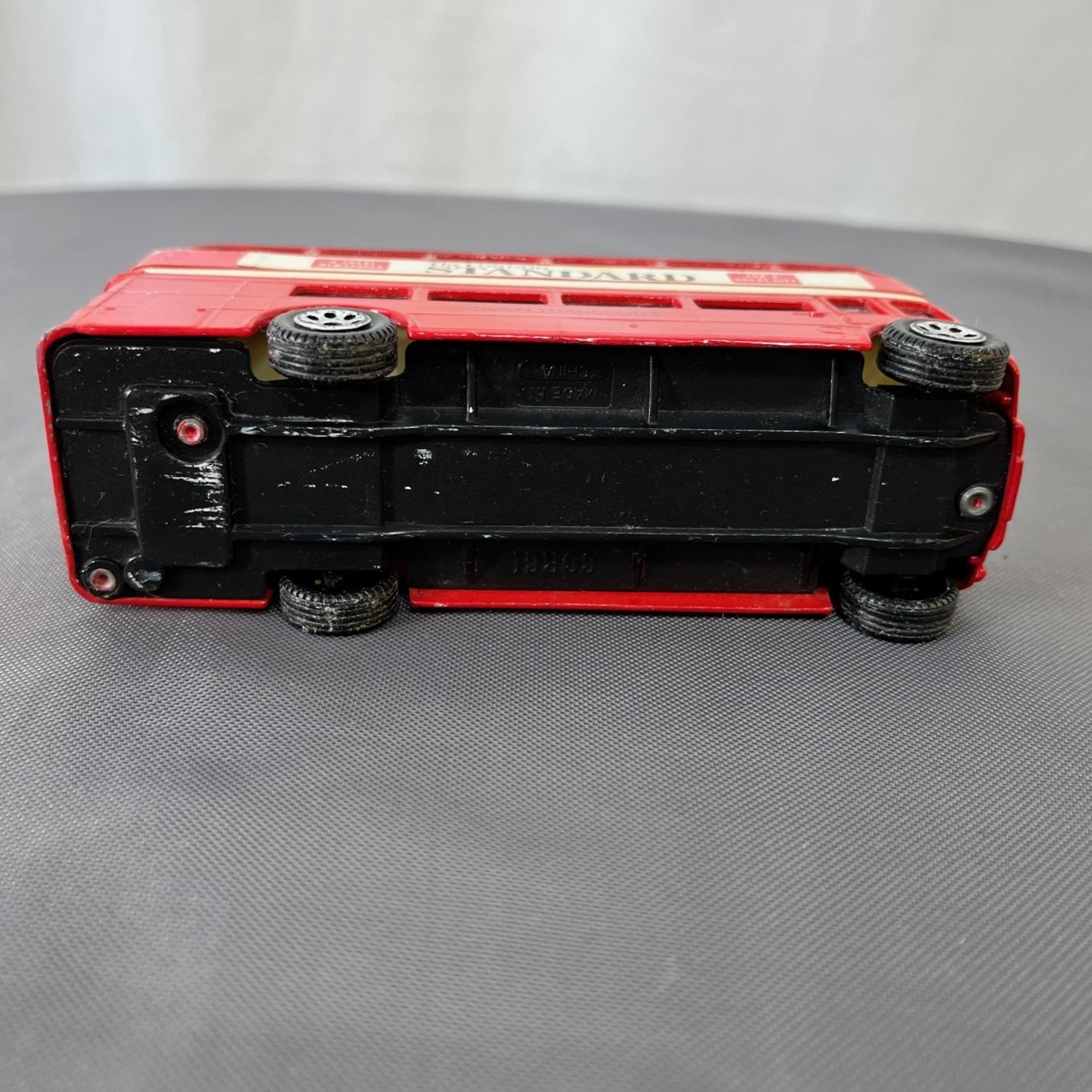 Double Decker Red Bus Corgi London Transport Standard Newspaper 15 East Ham VTG