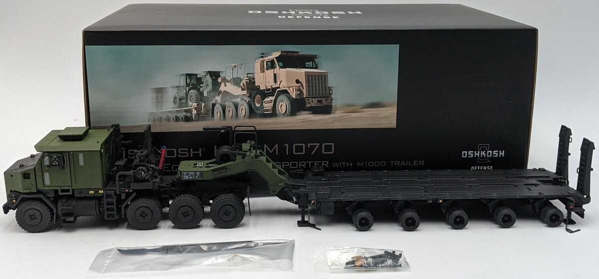 Sword Models SW1500-K 1:50 DieCast Oshkosh HET M1070 Transporter w/M1000 Trailer