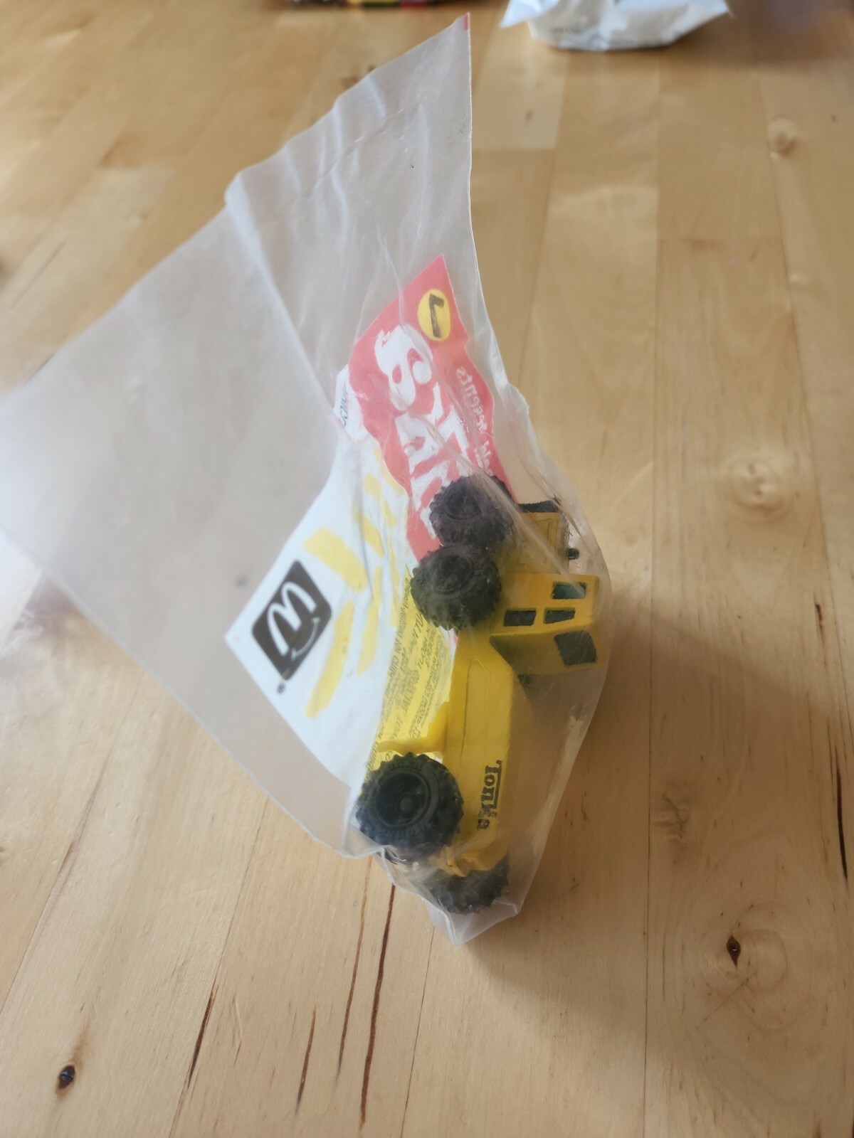 MIP McD McDonald’s TONKA 1994 GRADER #7 Diecast TOY Yellow 4″