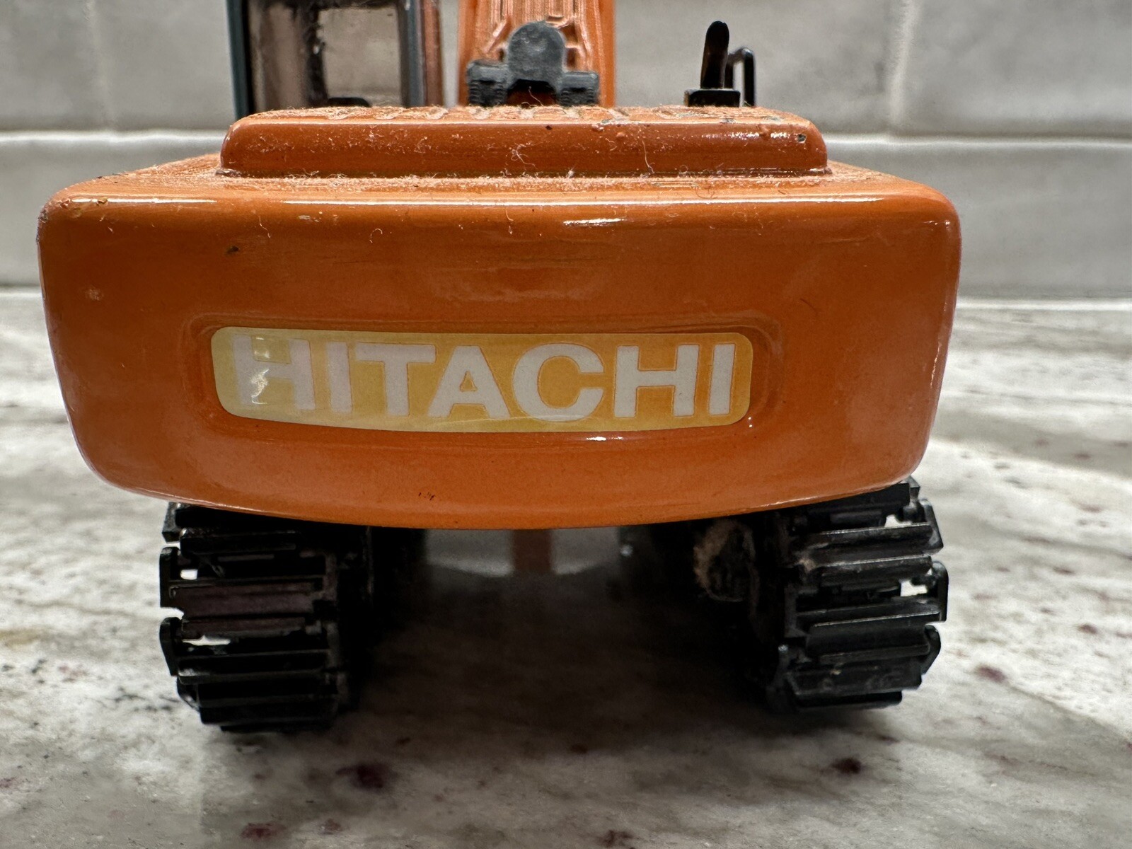 Vintage Novelty Hitachi Super EX200 Elle Excavator 1:40 Diecast Made In Japan