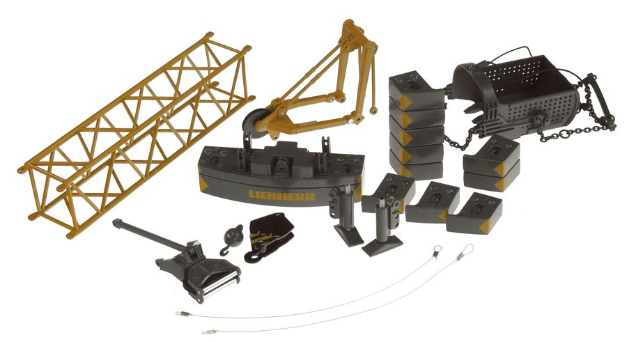 NZG 728 1:50 Diecast Liebherr HS855HD Duty-Cycle Crawler Crane with Drag Bucket