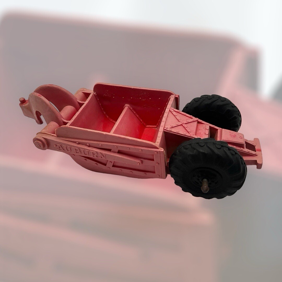 Auburn Rubber Co. Earthmover Rare Vintage Faded Red Trailer Only MCM Toy