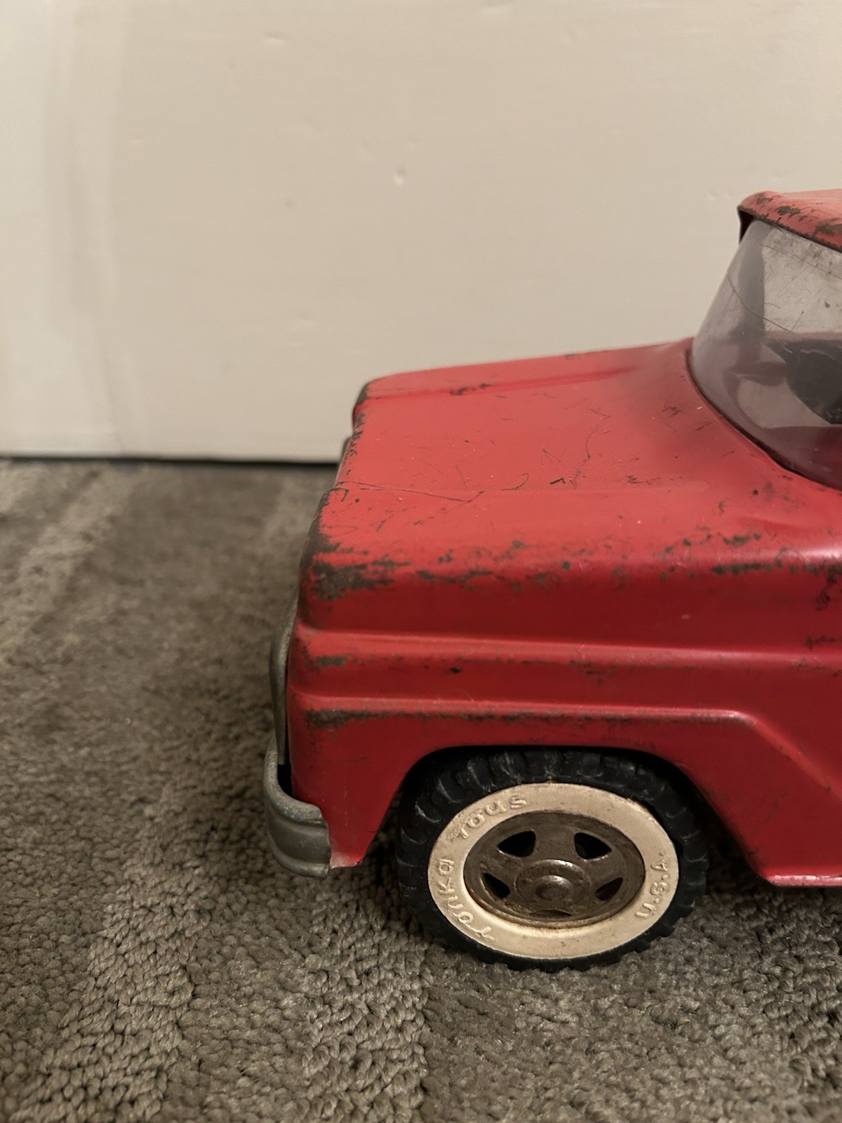 1960s Tonka Gas Turbine Cement Mixer Truck #620 Red White Missing Parts Read!