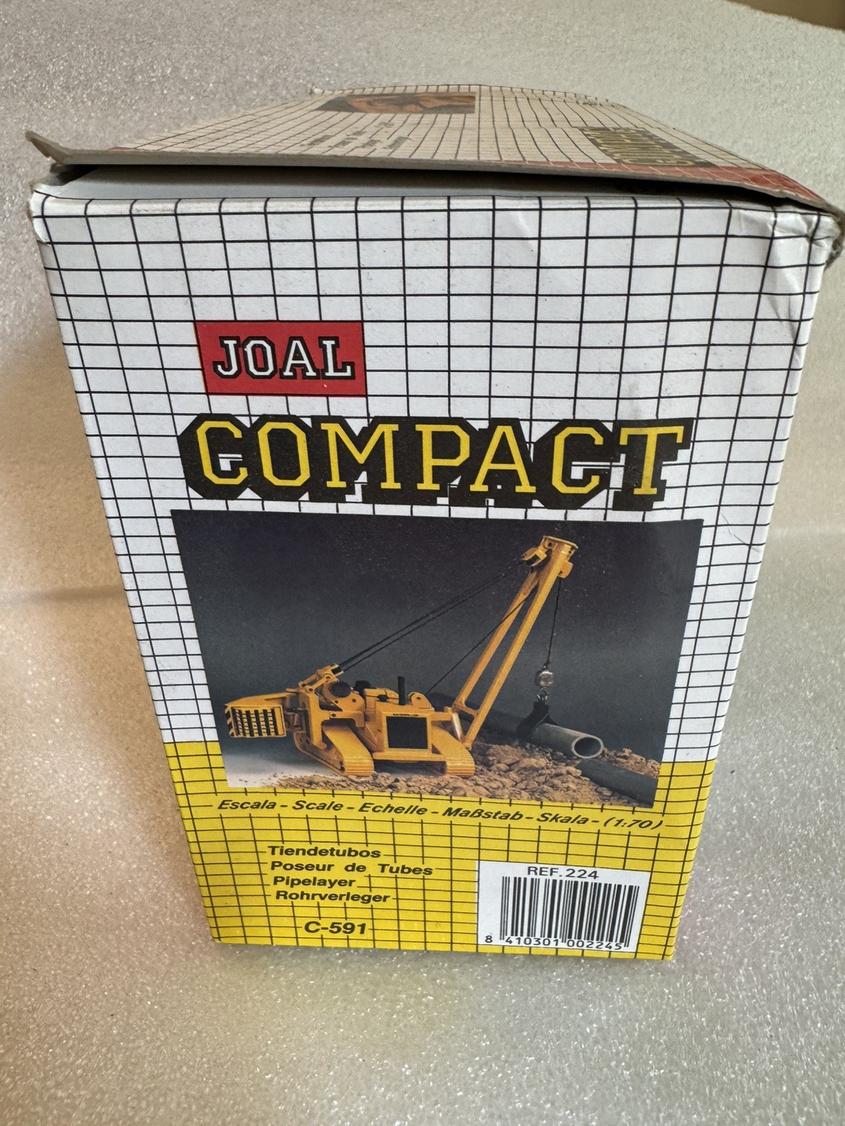 Joal Compact 1:70 Diecast Cat Caterpillar C-591 Pipe Layer Side Boom Spain