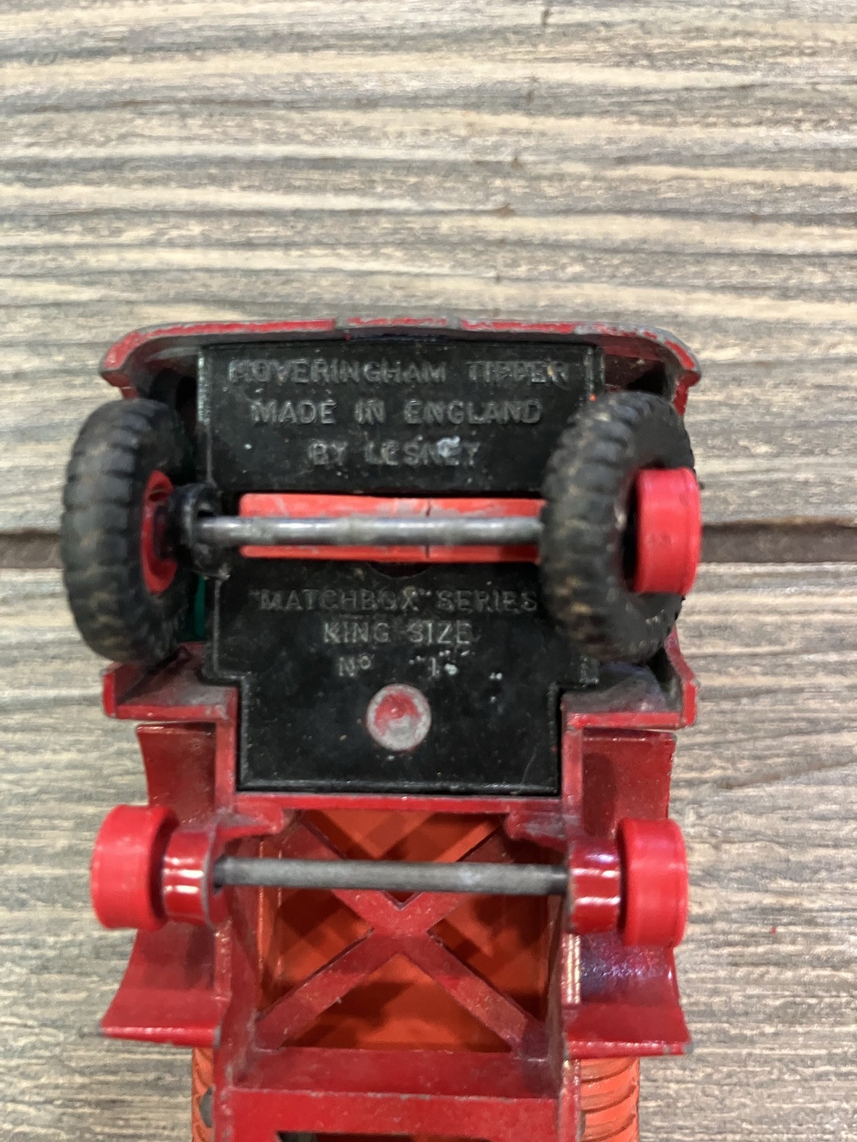 Vintage Matchbox Lesney King Size No. 1 K-1 Hoveringham Tipper Truck Diecast