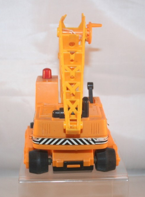 Vintage 1988 Buddy L Power Traxx Orange Crane – *missing scoop*