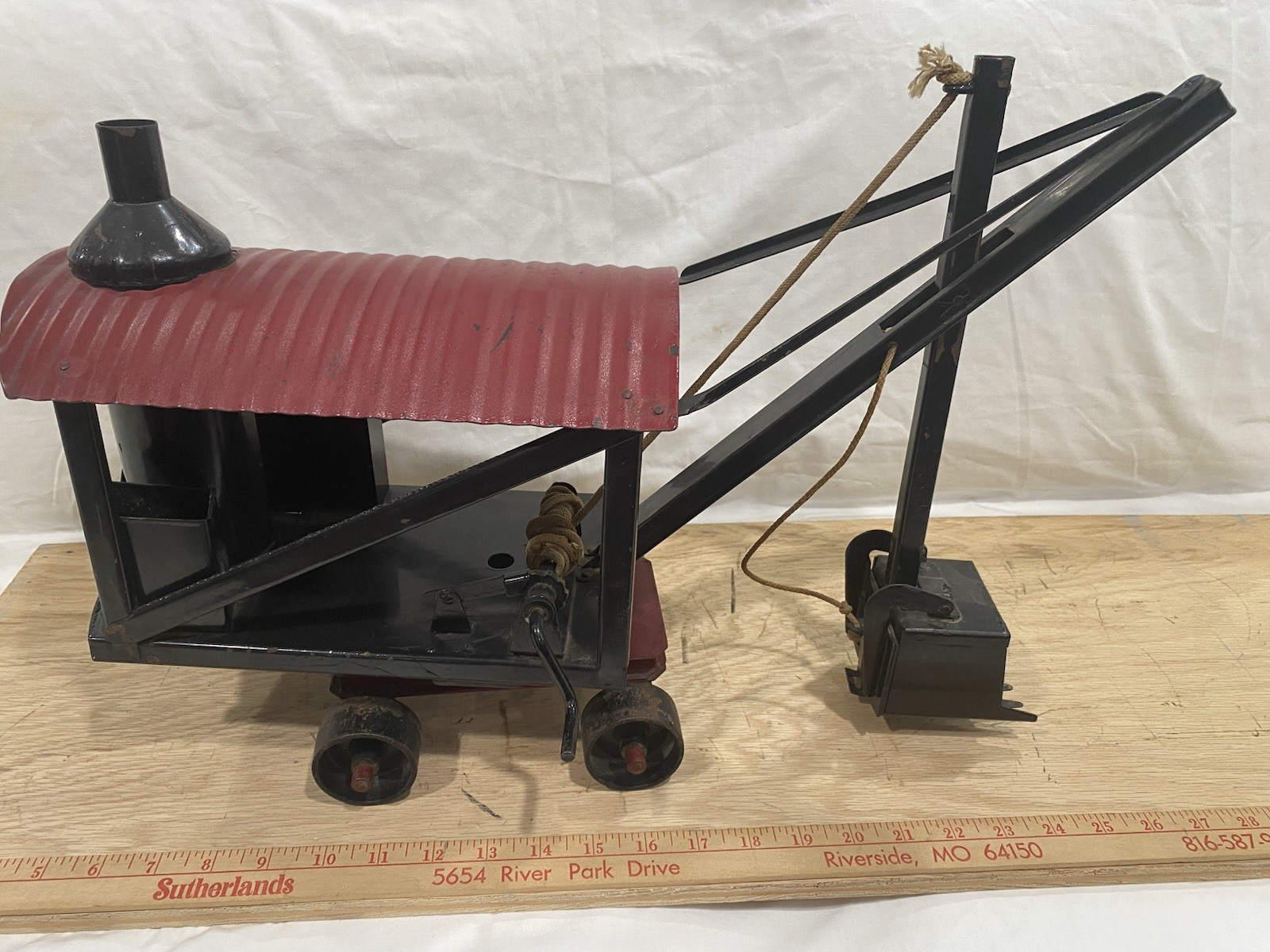 Vintage Buddy L Steam Shovel From The 20’s Original. Nice