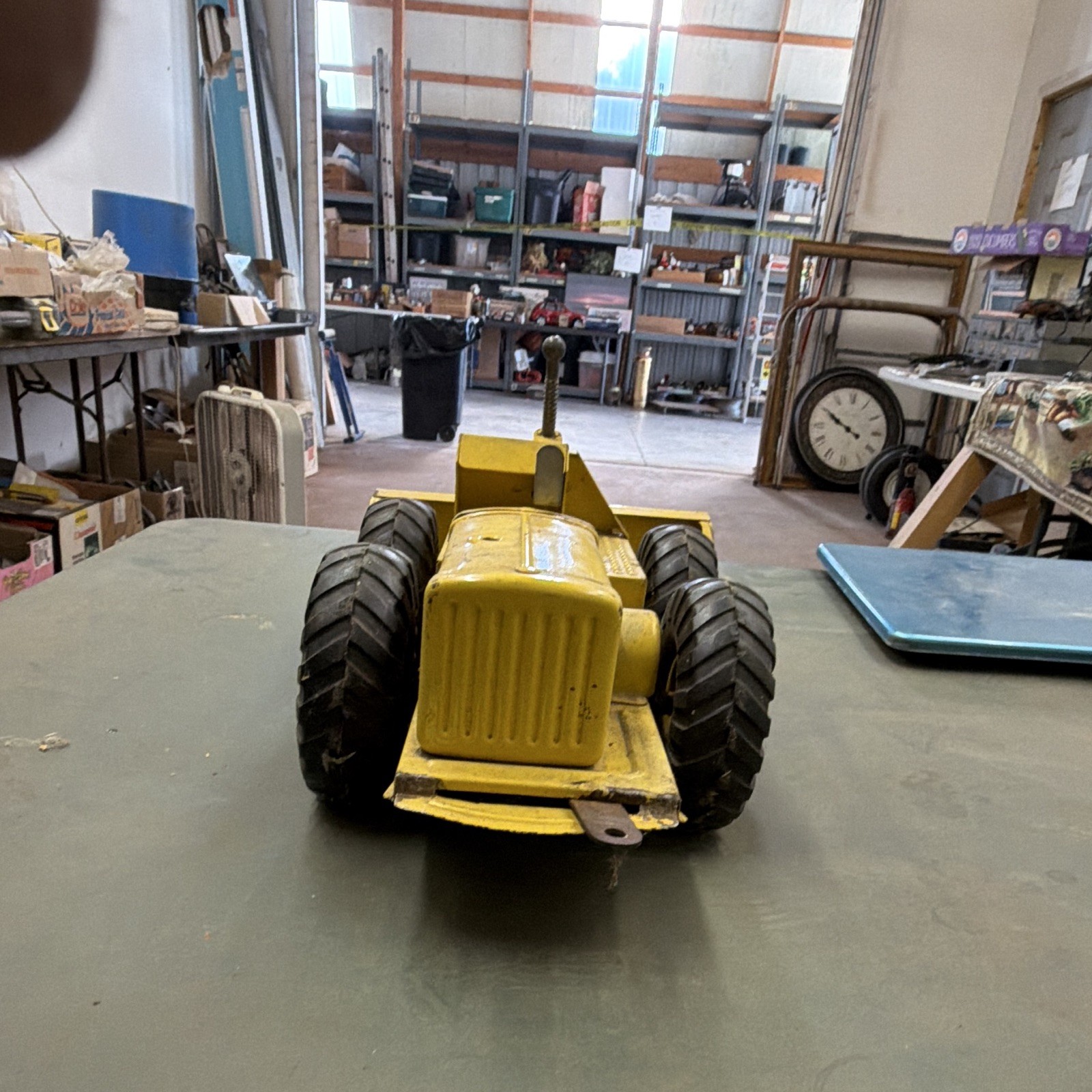 Ny- lint Yellow/Black Pressed Steel Dozer Construction Vehicle Toy