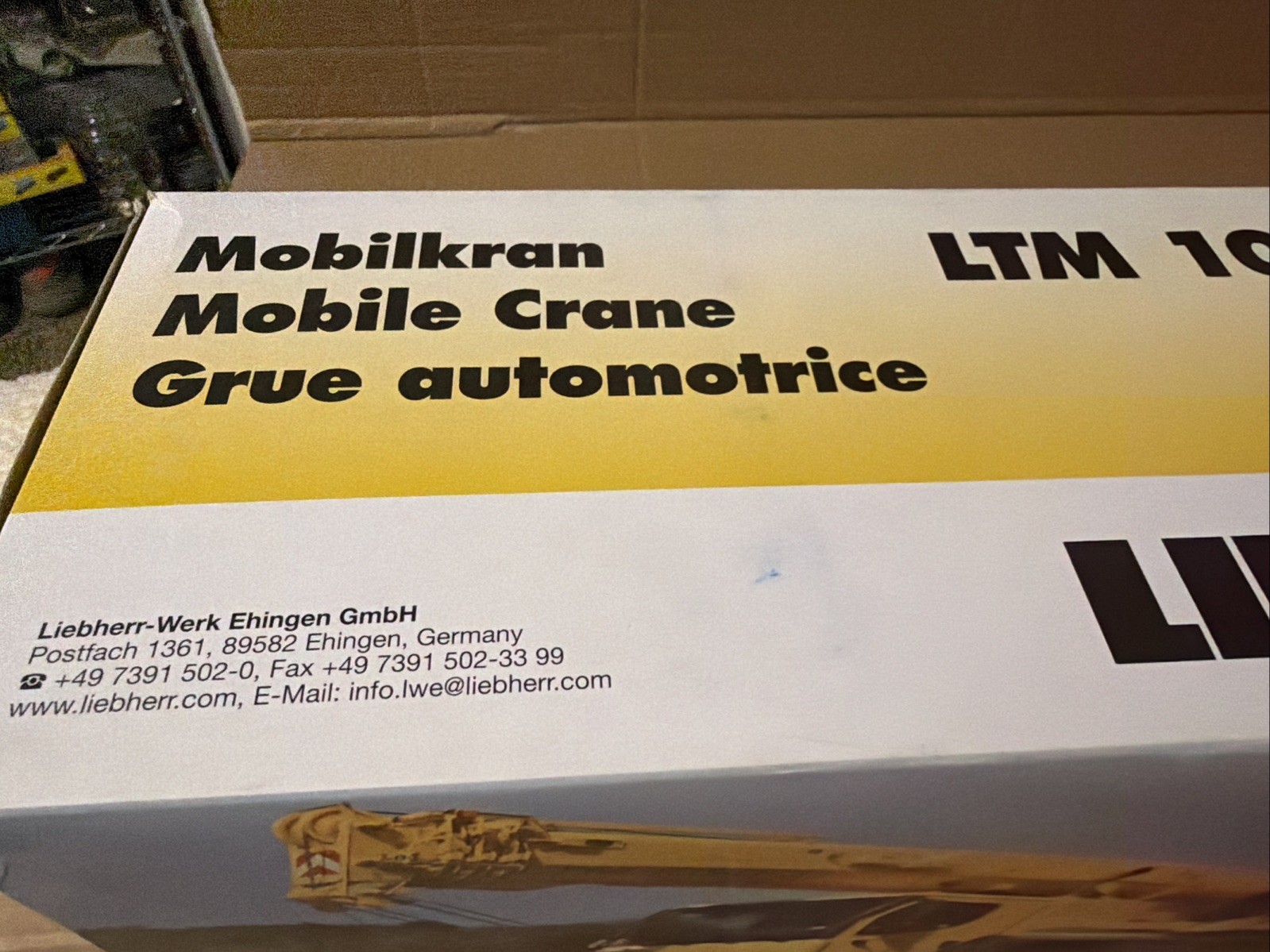 WSI 1:50 Liebherr LTM 1050-3.1 New Sealed Made In Germany