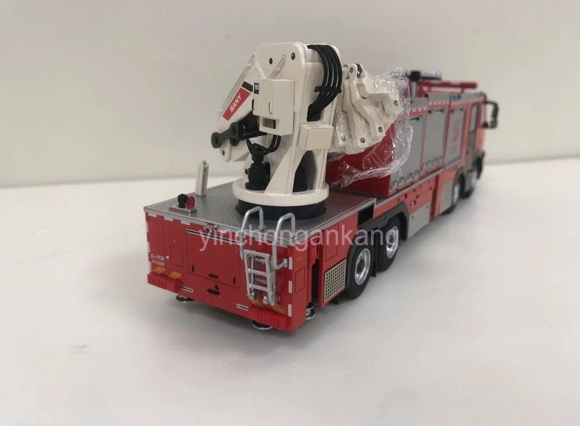 1:50 SANY JY200 Fire Engine Truck Emergency Recue Vehicles Diecast Model