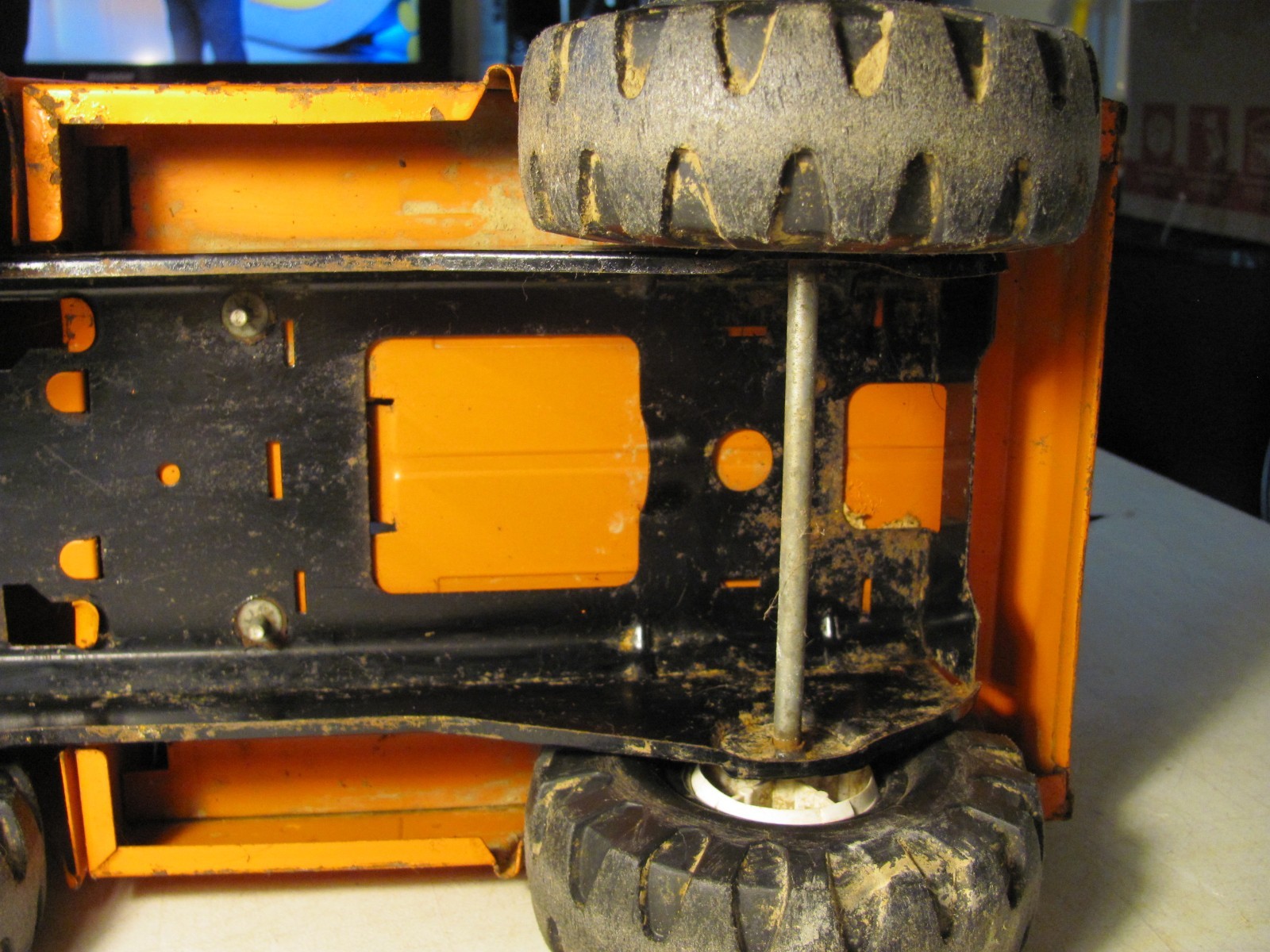 1970’s Mighty Tonka Orange Tow Truck.