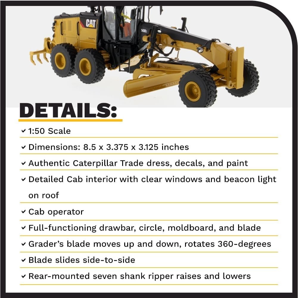 Caterpillar 1:50 Scale Construction Equipment Model