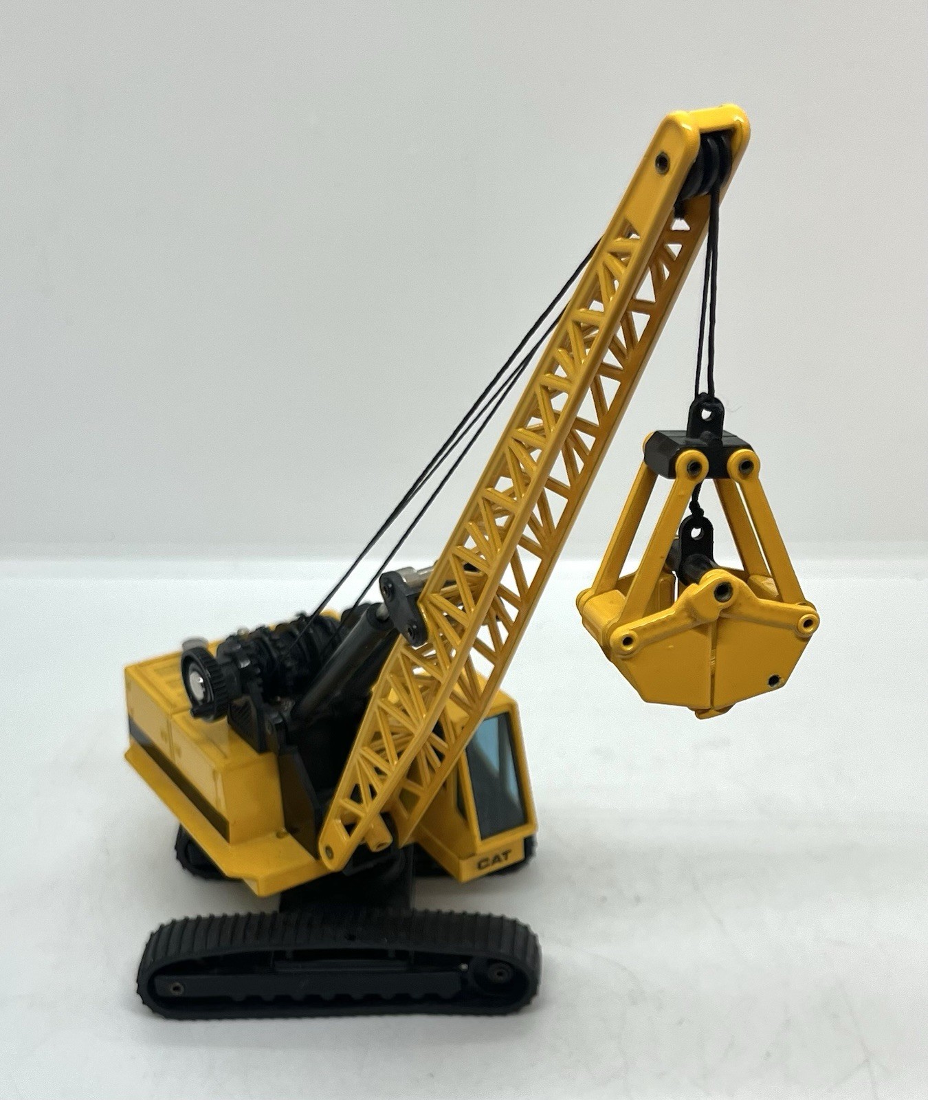 Lot Of 4 Joal Compact Diecast Cat Caterpillar C-591 Pipe Layer Crane Scraper