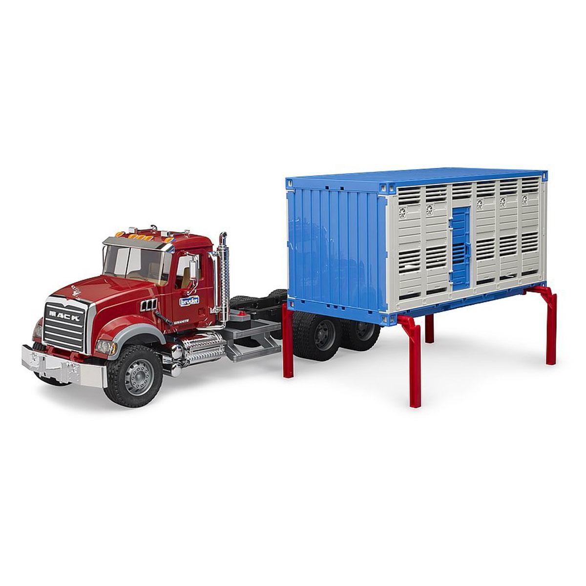 Bruder 1/16 Mack Granite Cattle Transportation Truck 02830
