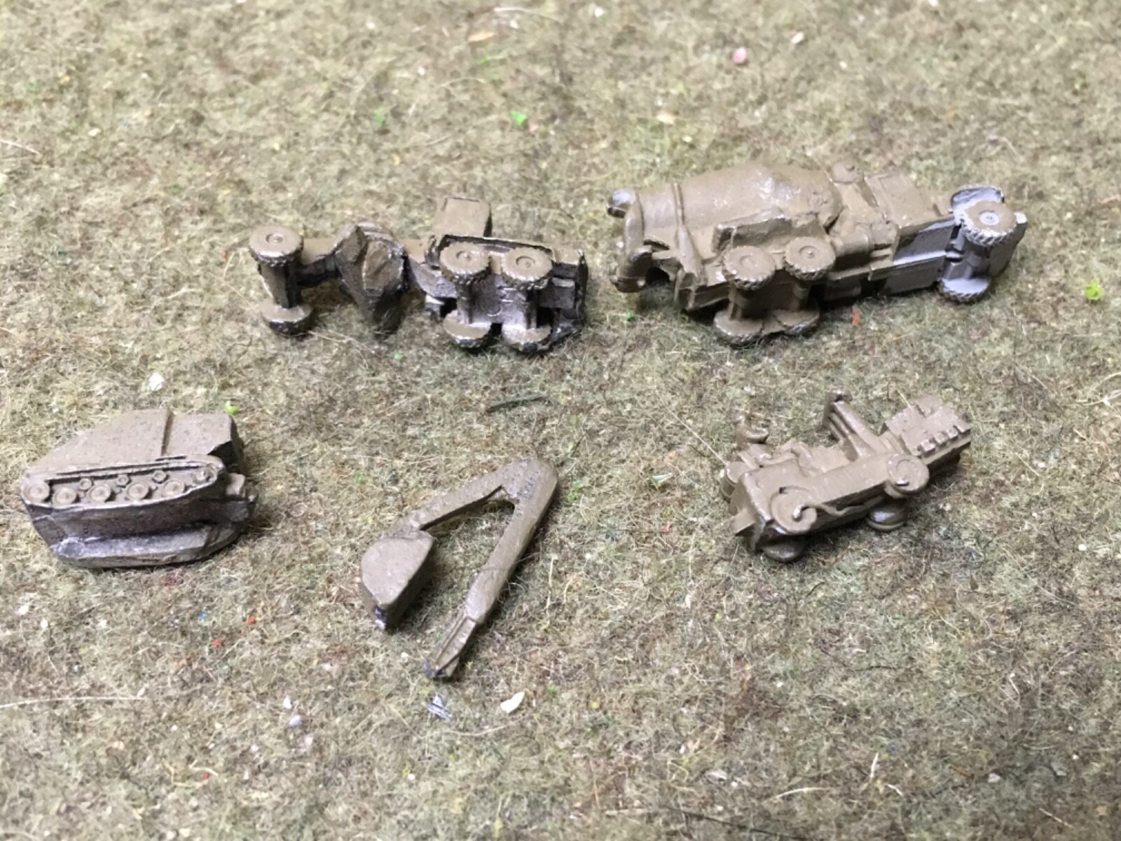 Modern Micro Armor 1/300 Construction Team 1/285 Cemet mixer not ghq RARE OOP