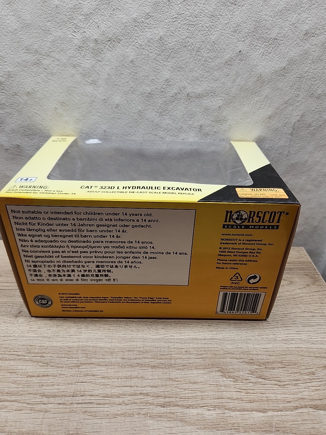 NORSCOT 1/50 SCALE CATERPILLAR CAT 323D L HYDRAULIC EXCAVATOR! UNUSED IN BOX!