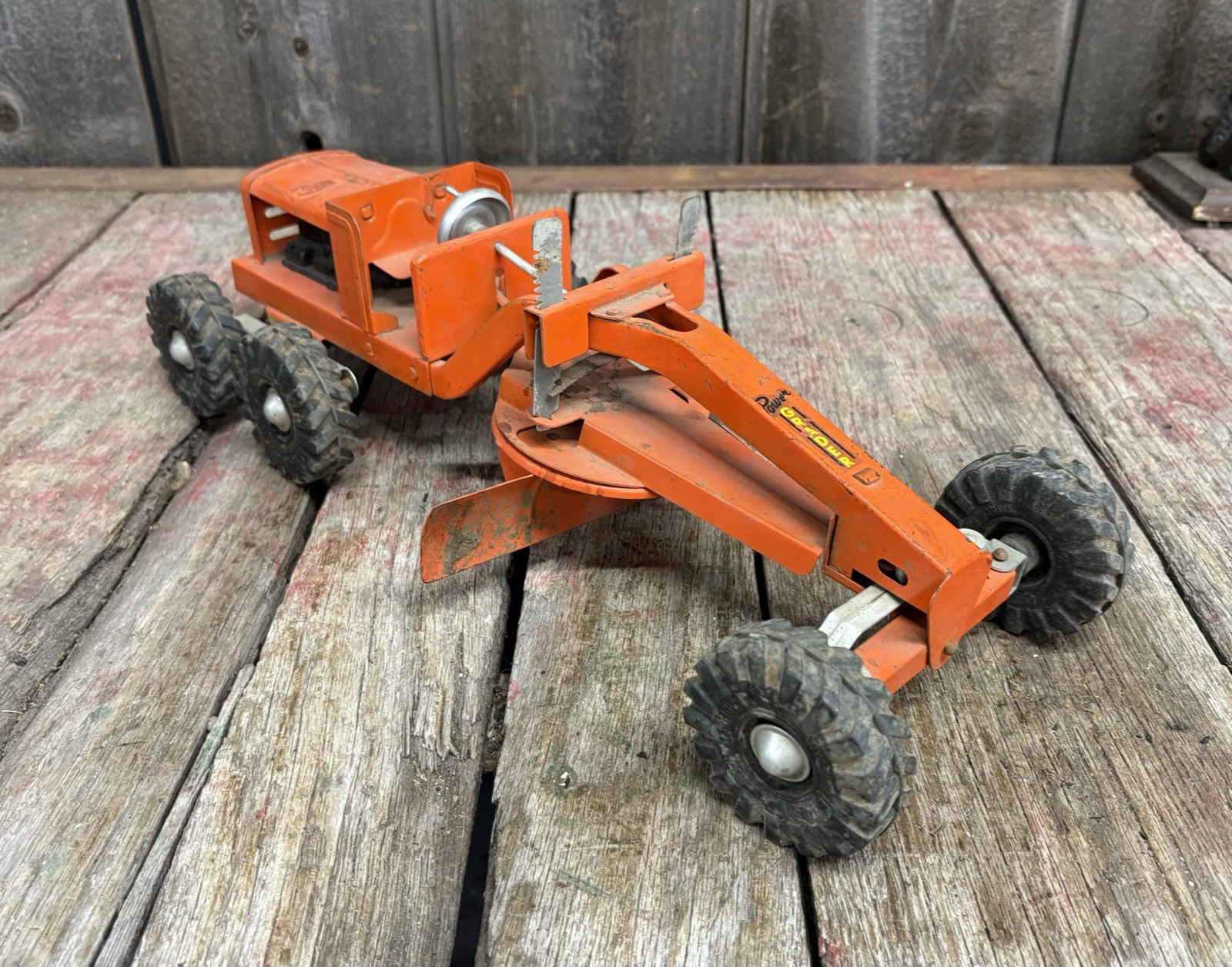 Vintage 1940’s Wyandotte Toy Co Pressed Steel Toy Road Grader Tractor VERY GOOD