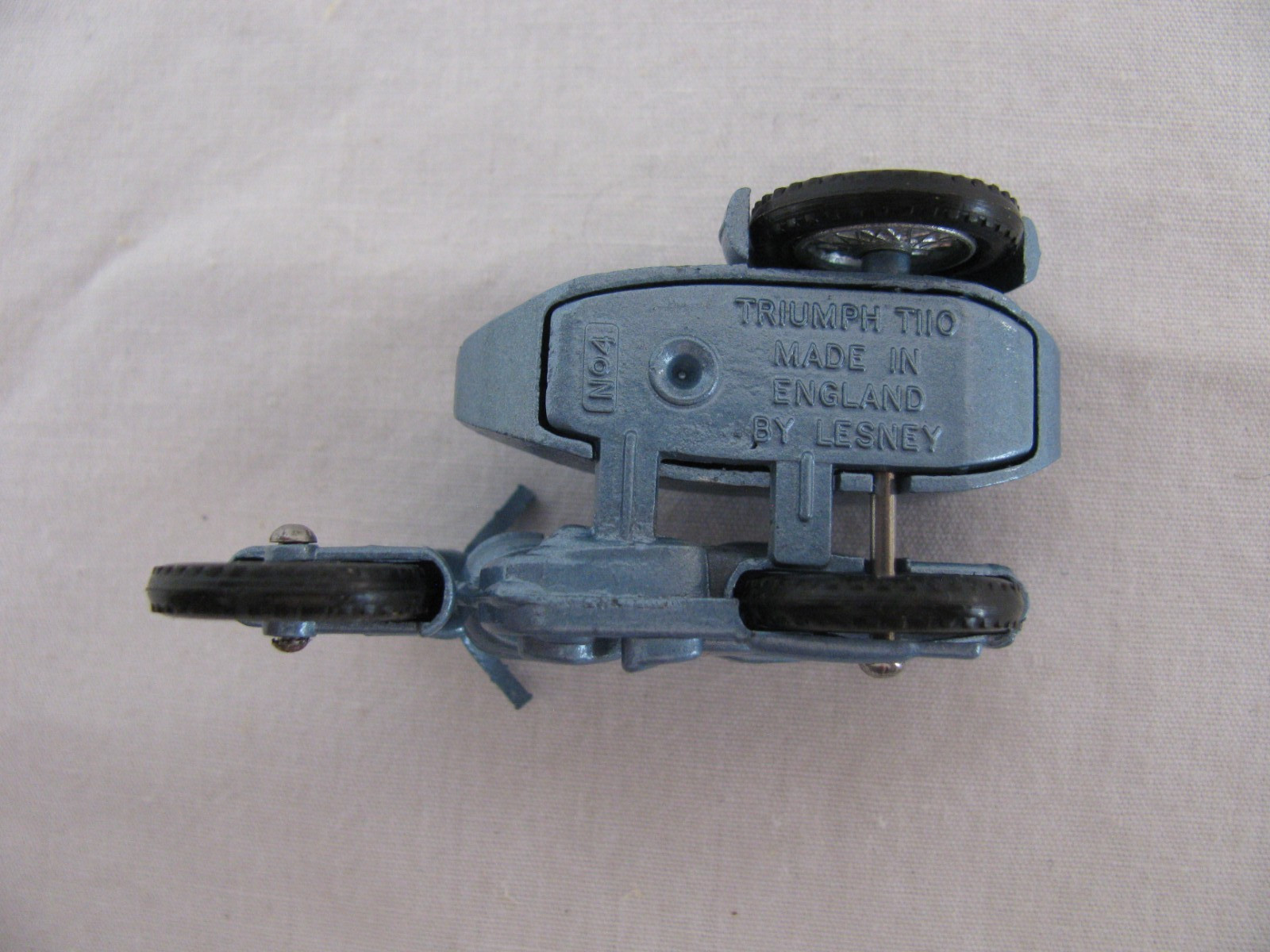 Vintage Lesney Matchbox Diecast Triumph T110 Motorcycle w/ Sidecar #4 New!