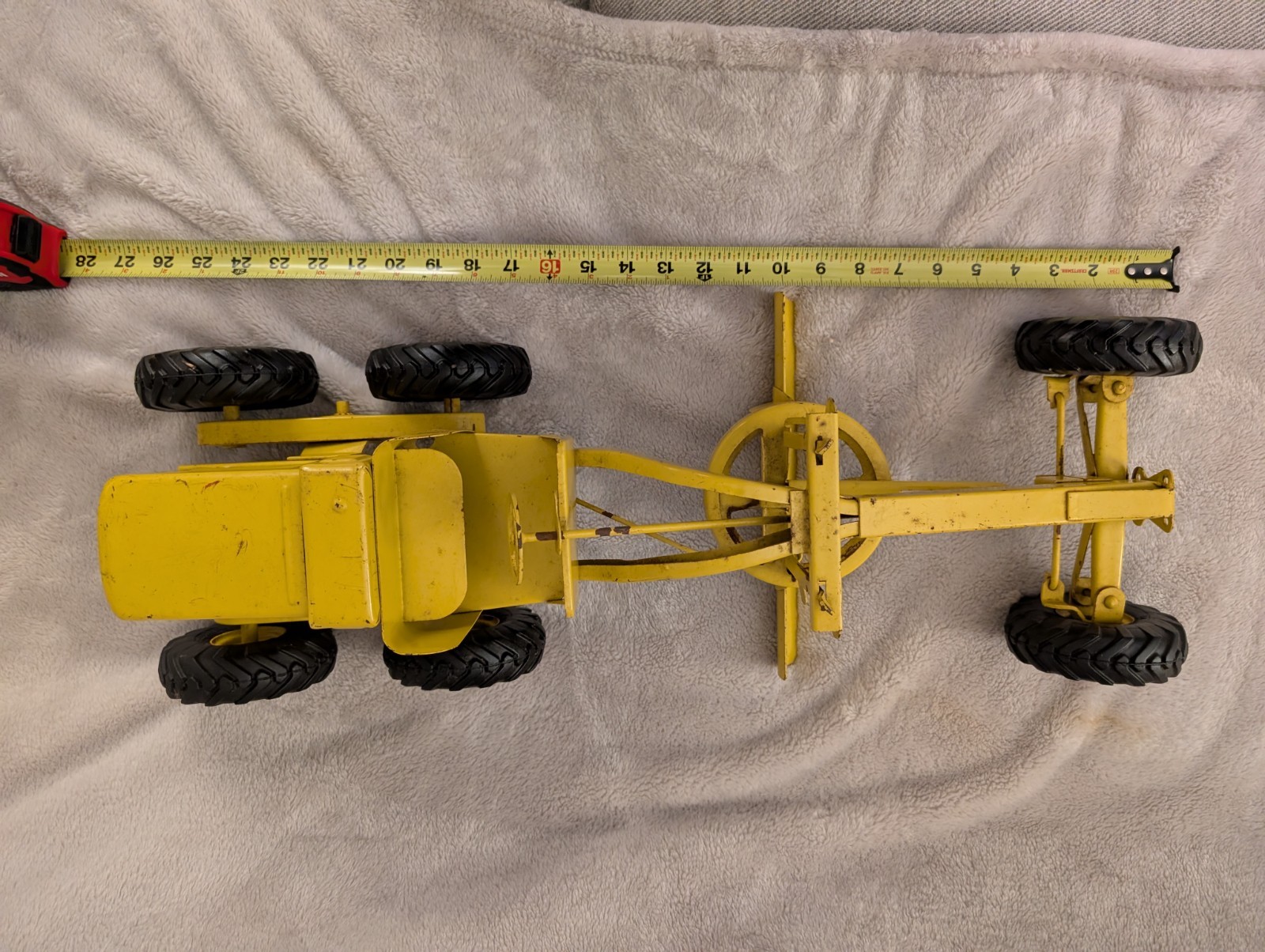 Doepke Adams Road Grader Diesel Pressed Steel Yellow/Black Vintage