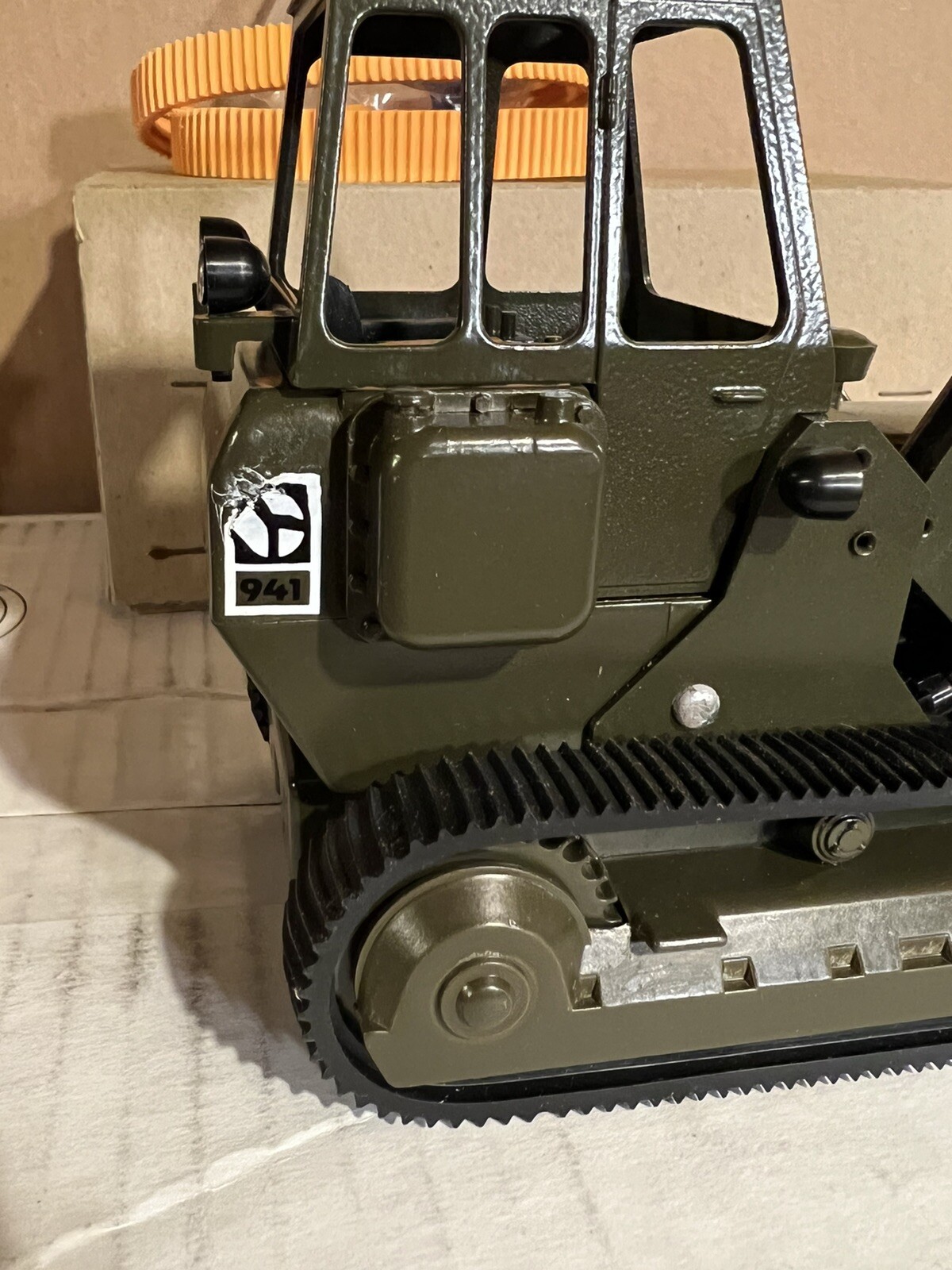 RARE NZG Caterpillar 941 Track-Type Loader Military Green W/ Orange Tracks