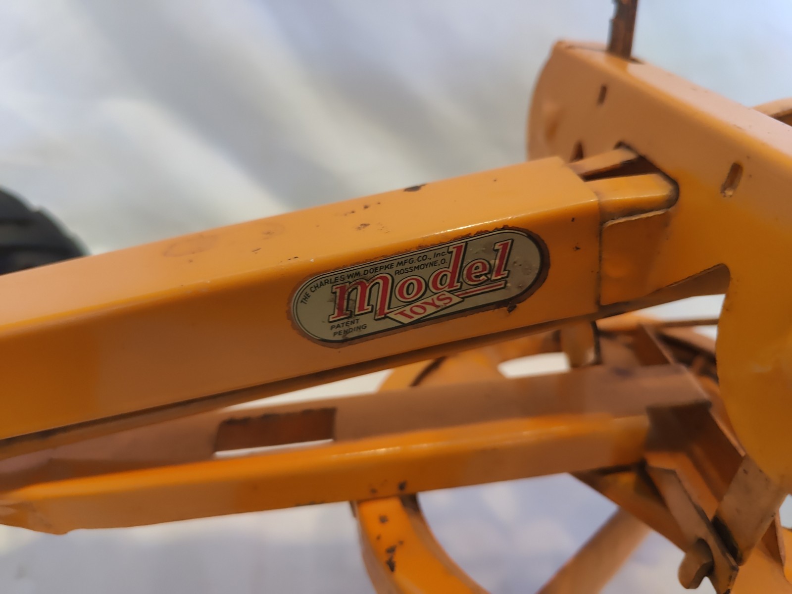 Doepke Model Toys Adams Road Grader Diesel Motor Steel 1950’s Vintage Nice Cond.