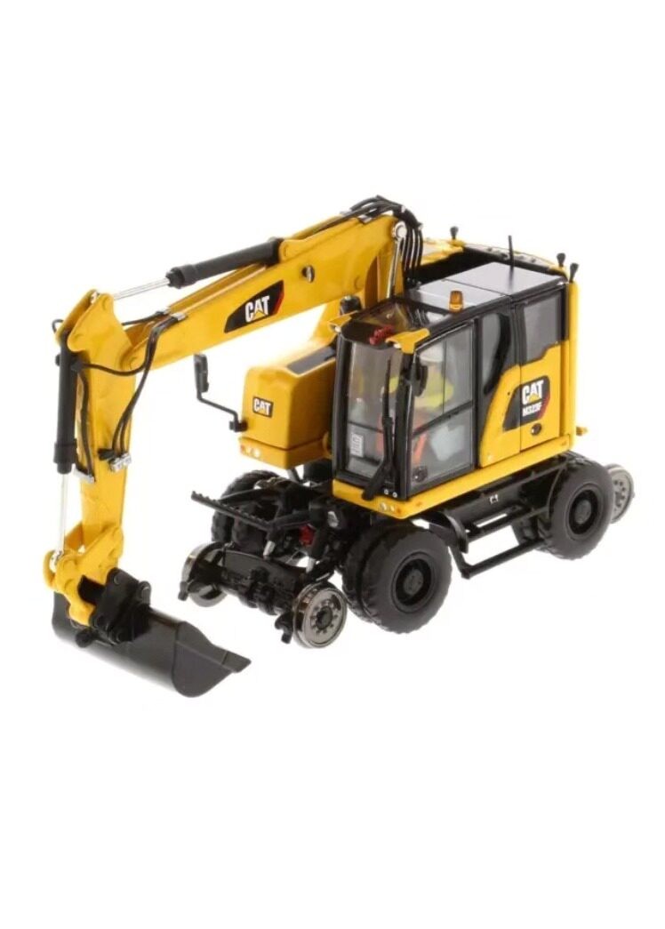 DM 1:50 CAT M323F Caterpillar Multi Railway Wheel Excavator Alloy Model 85661