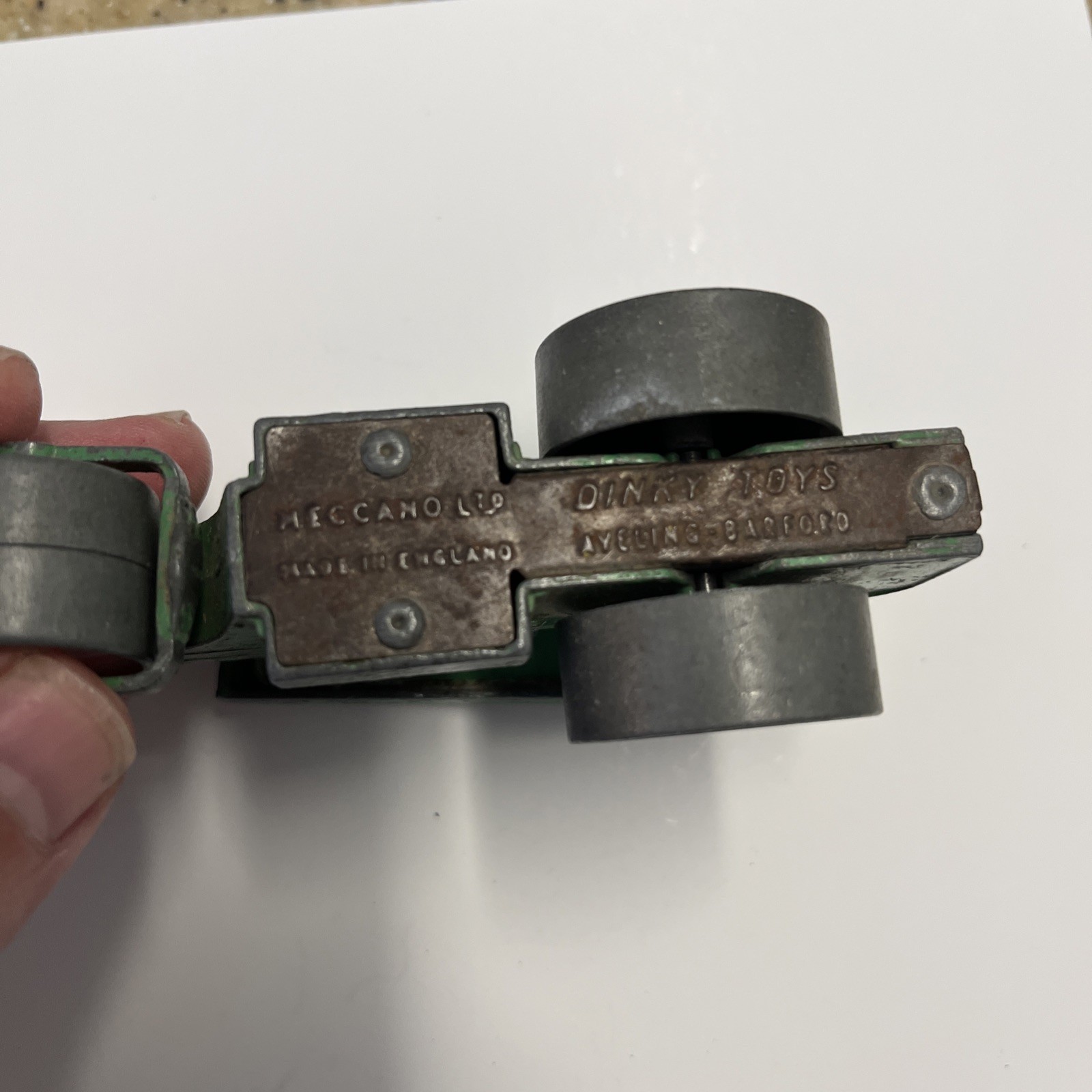 Lot of 2 Dinky Toys Aveling-Barford Diesel Roller Meccano England 4 Restoration
