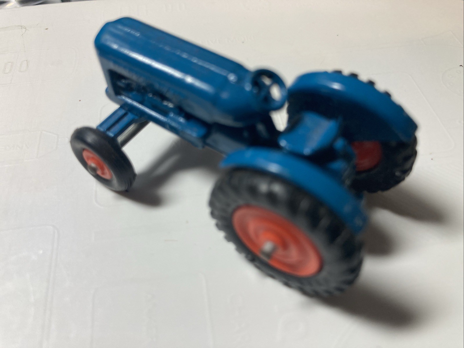 Matchbox Fordsom Major Tractor Lesney, Blue W/ Orange Wheels 1959