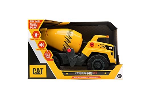 CAT CONSTRUCTION TOYS 11.5″ POWER HAULERS 2.0 CEMENT MIXER LIGHTS SOUNDS AGES 3+