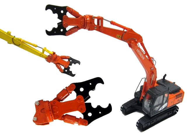 1/50 Scale Attachment Crusher Type for Excavator Custom Replica Model