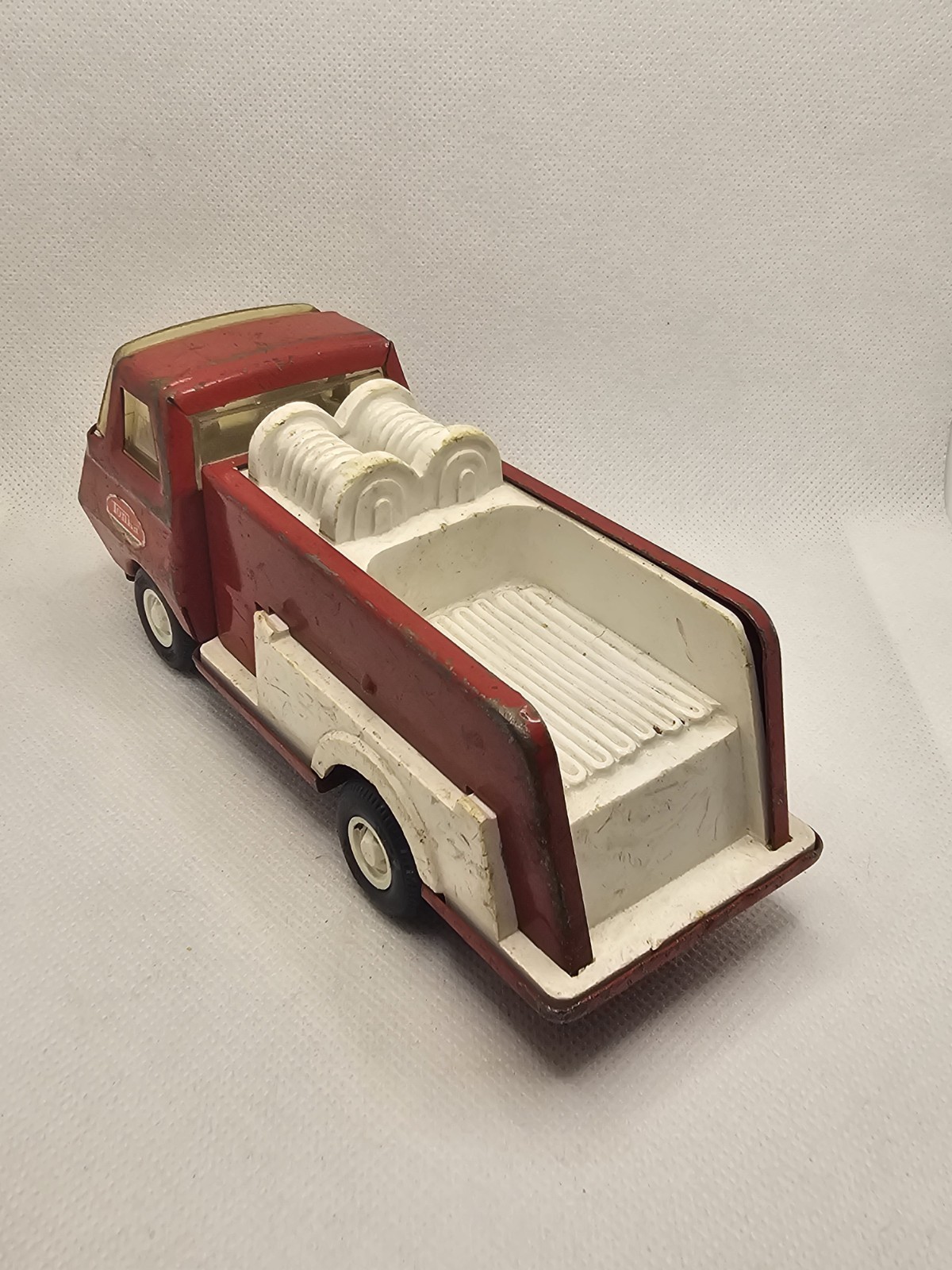 Vintage 1970s Tonka Mini Fire Engine Truck 5 3/4″ Long Pressed Steel Good