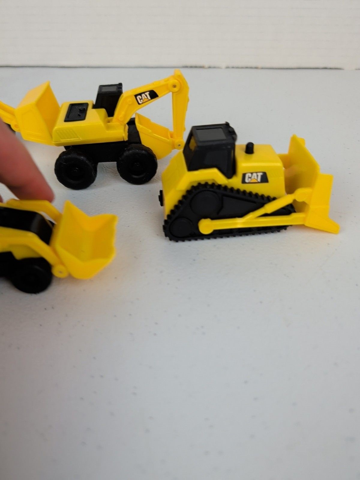 Cat Construction Toys Lot of 5 Construction Vehicles Plastic Minis