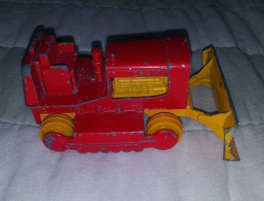 Vintage Matchbox King Size K-17 Case Tractor/Bulldozer by Lesney Made in England