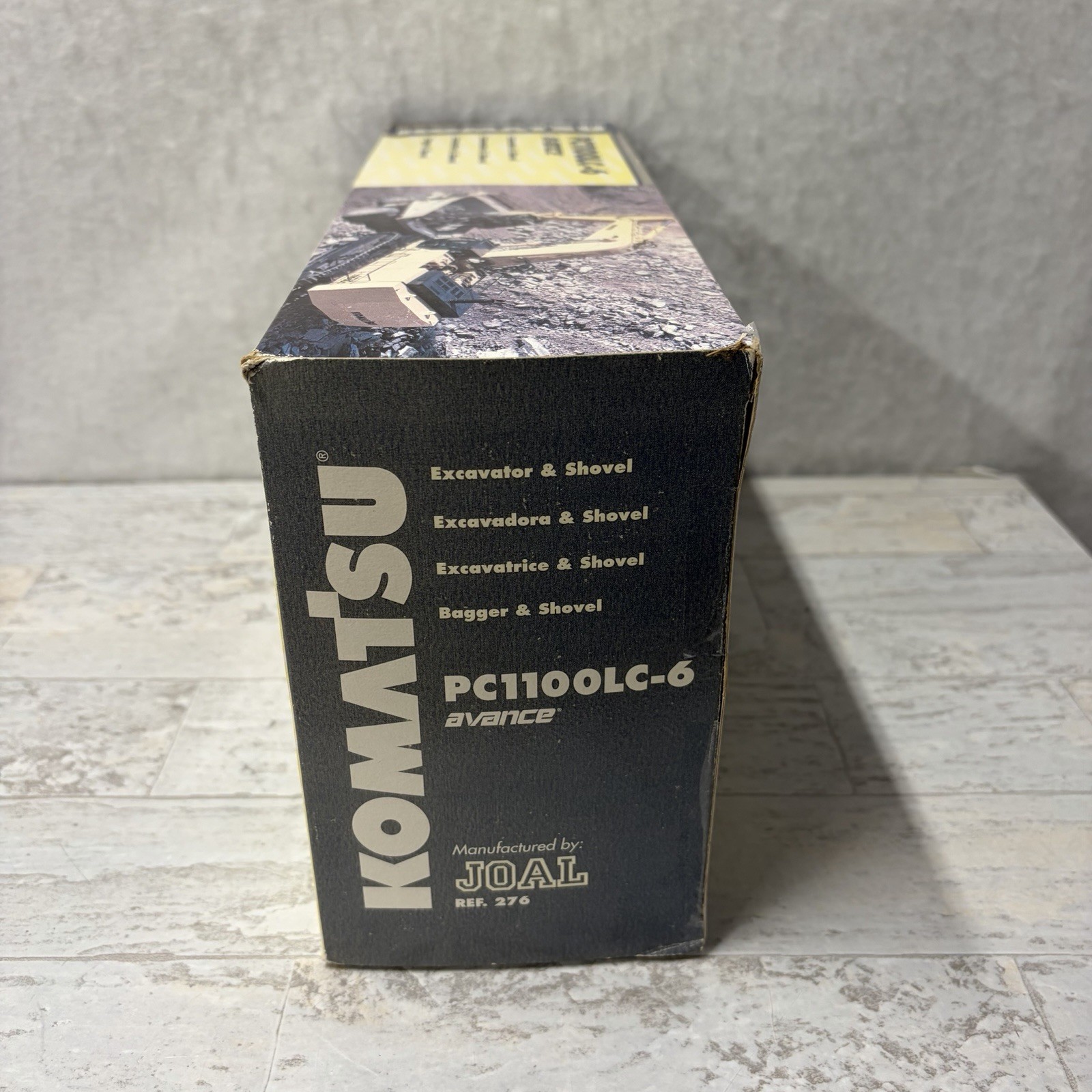 Nice Used JOAL Komatsu PC1100LC-6 Avance Excavator Diecast Model 1:50 Scale NIB