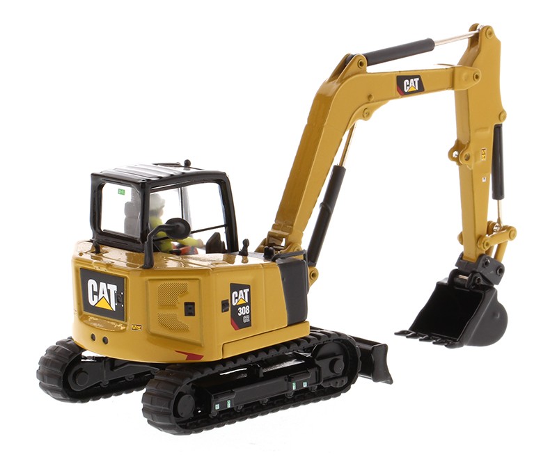 Diecast Masters 85596 1/50 Cat 308 CR Mini Excavator, Work Tools