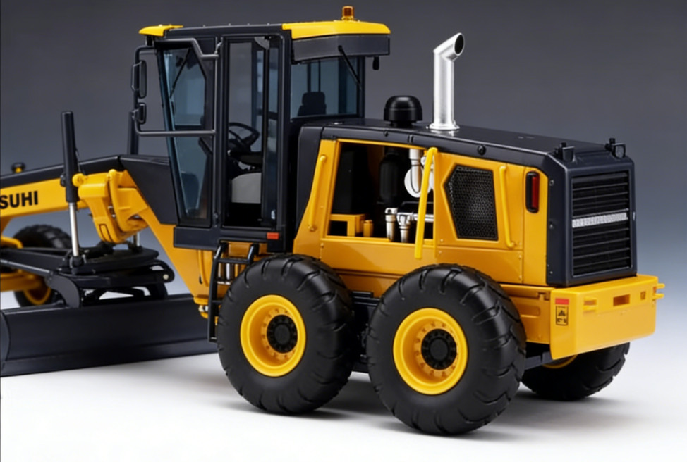 1:35 29CM SHANTUI SG27-G Motor Grader Construct Equipment Machine Diecast Model