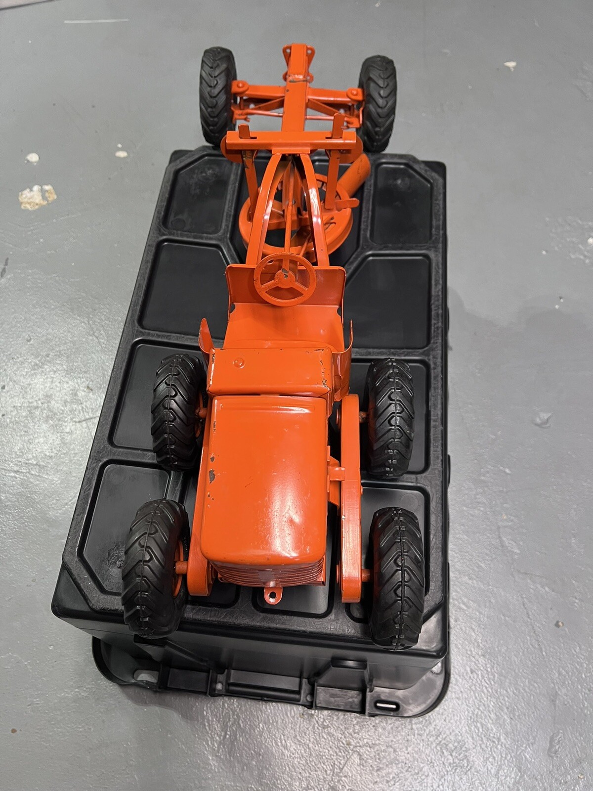 Vintage 1950’s 26″ Yellow-Orange Doepke Model Toys Adams Diesel Road Grader