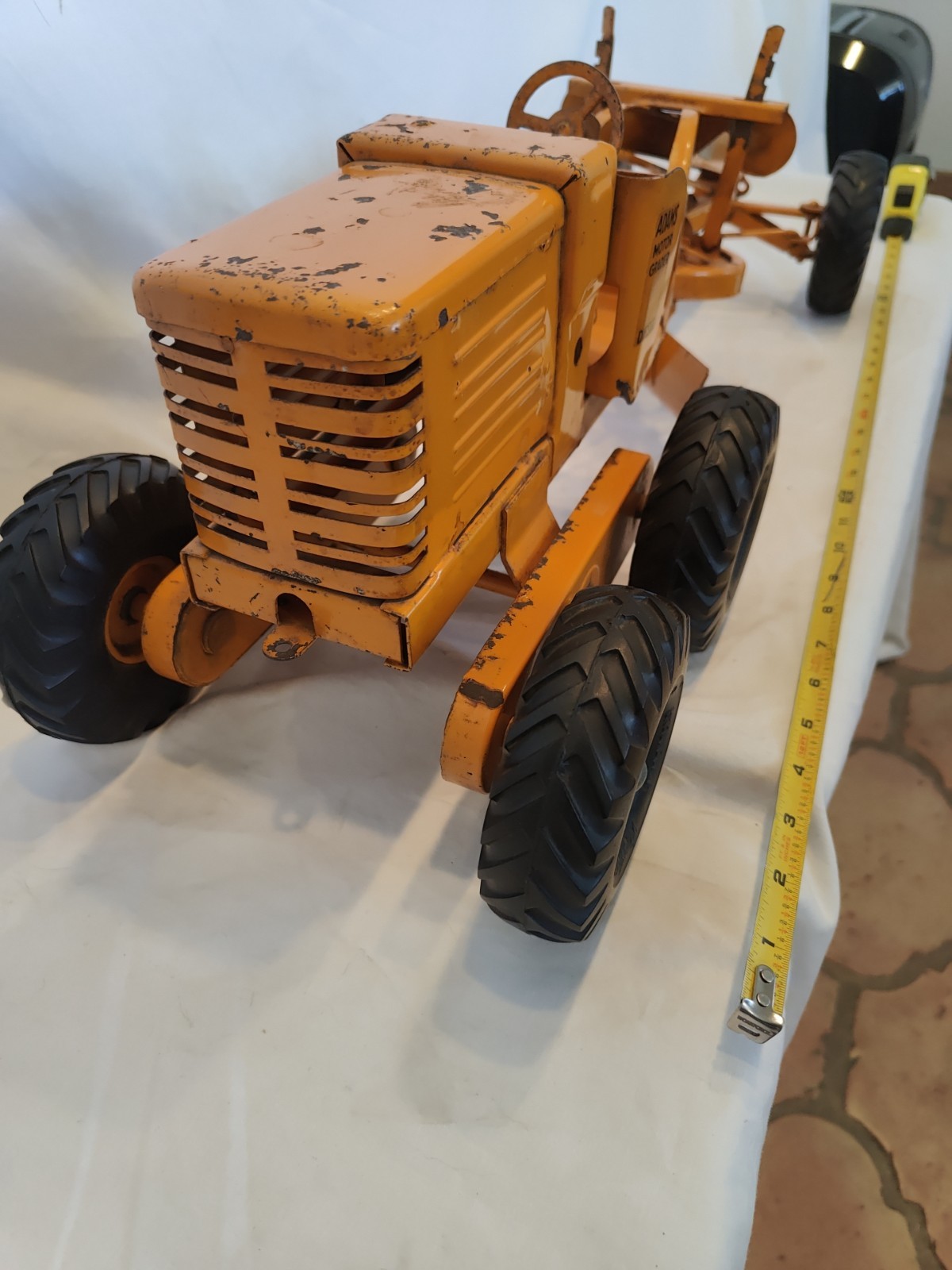 Doepke Model Toys Adams Road Grader Diesel Motor Steel 1950’s Vintage Nice Cond.
