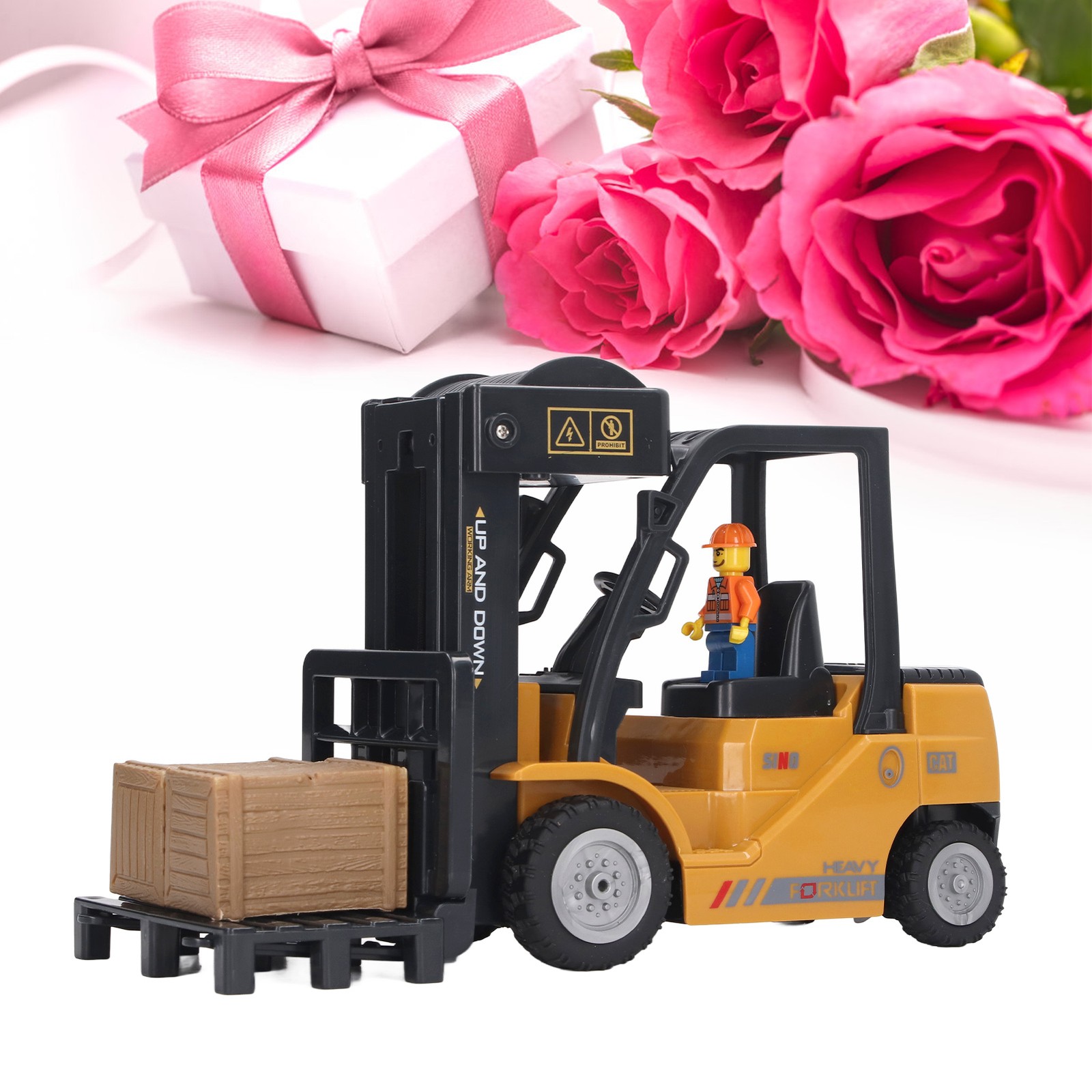 1:24 Remote Control Forklift Full Functional Sound And Light Alloy Forklift