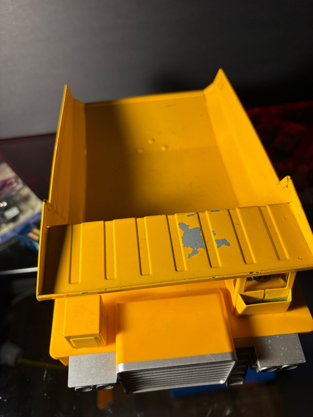 Vintage Kai Yip pressed steel KY Giant Load GL-190 mining dump truck Toy 👀pics