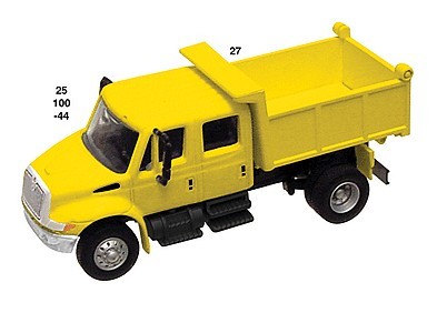 Boley 4175-88 1:87 Scale Yellow International Crew Cab Dump Truck