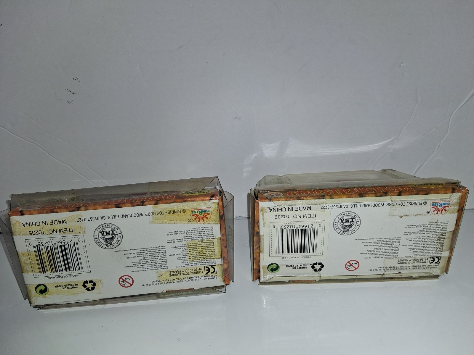 VTG Micro Construction Trucks Diecast With Original Package Lot Of (2) 5Packs