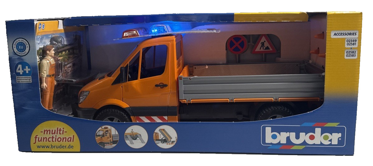 BRUDER TOYS #02677 MB Sprinter Municipal L&S Scale 1-16 Brand New Age 4+