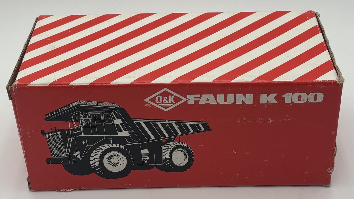 O&K 2214 1:50 Faun K100 Mining Dump Truck Diecast EX/Box