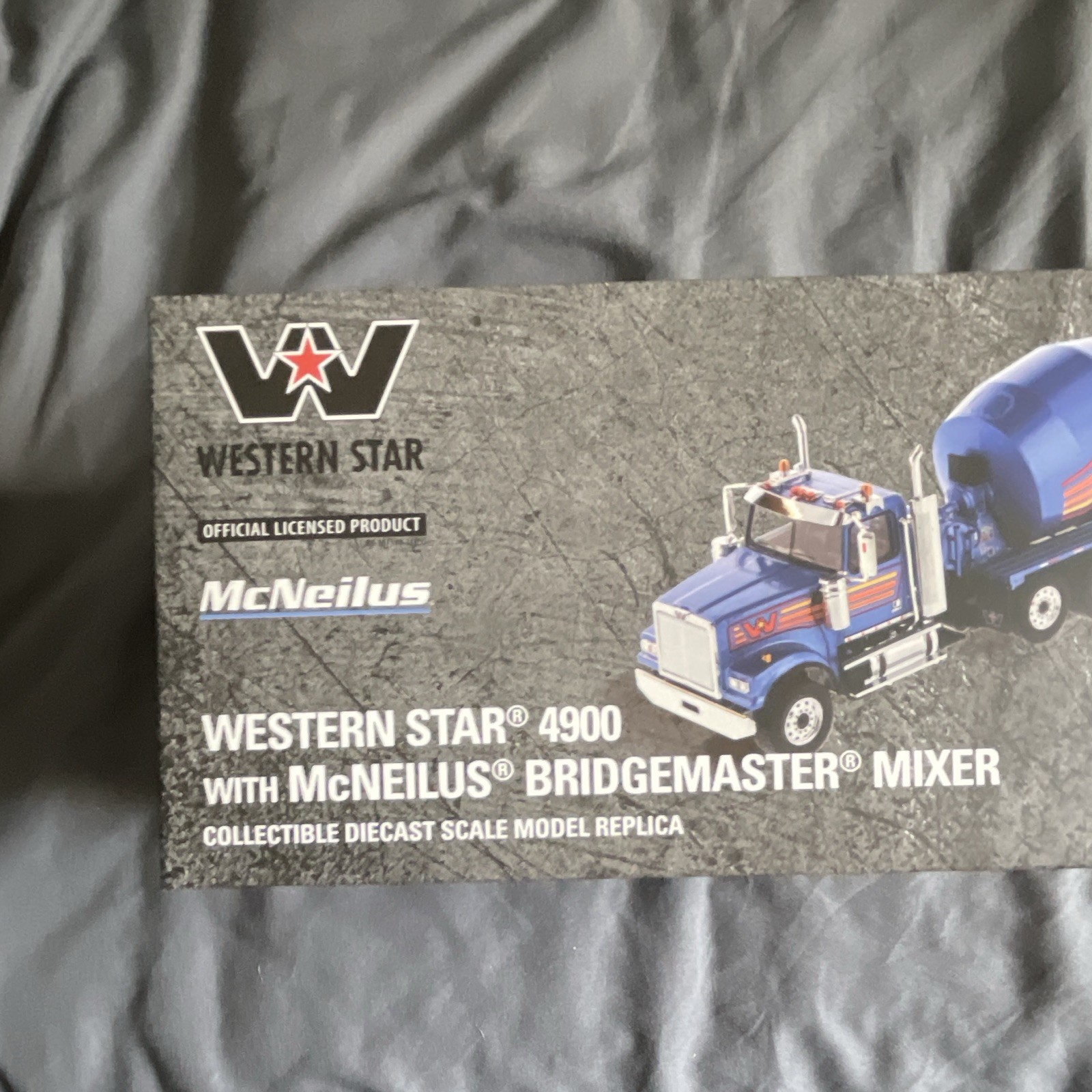 Diecast Masters Western Star 4900 Cement Mixer Blue 1:50 Real Replicas MPN 71075