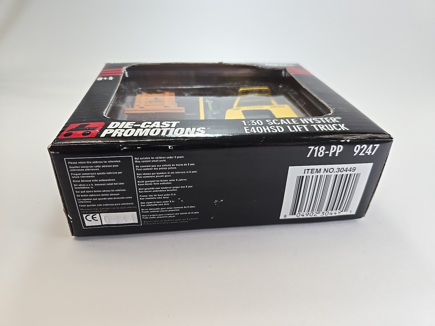 Hyster E40HSD Lift Truck 1/30 Scale Die-Cast Promotions J.J. Keller In Box