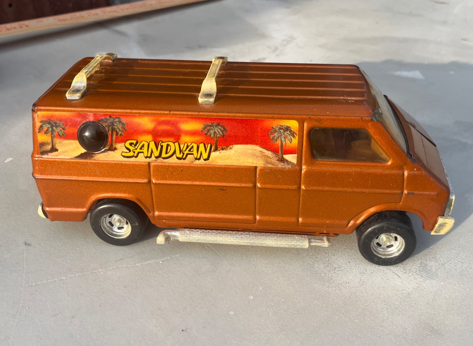 Vintage 1970’s Ertl Dodge Sand Van Custom Street Diecast Surfboards Not included