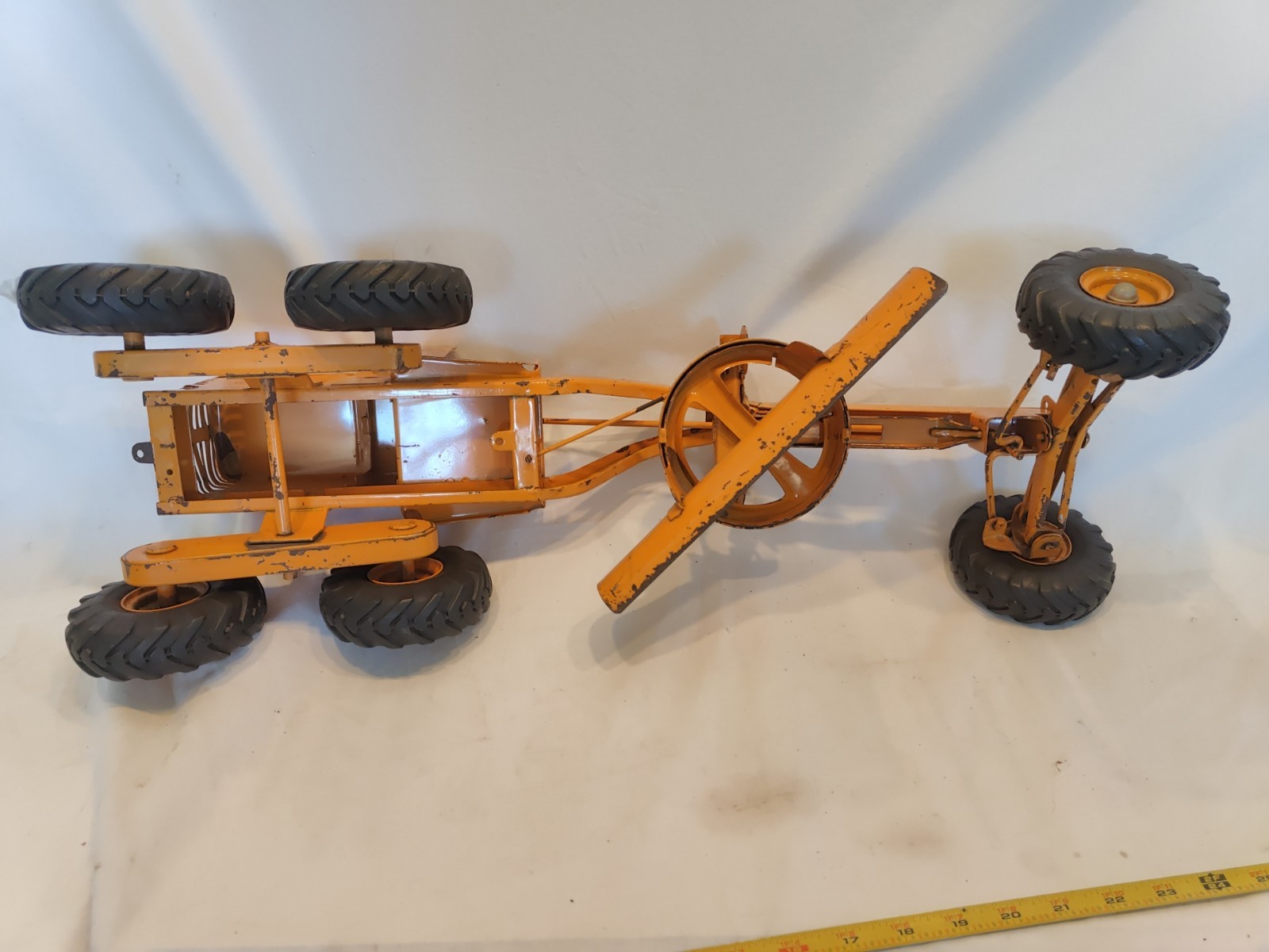 Doepke Model Toys Adams Road Grader Diesel Motor Steel 1950’s Vintage Nice Cond.