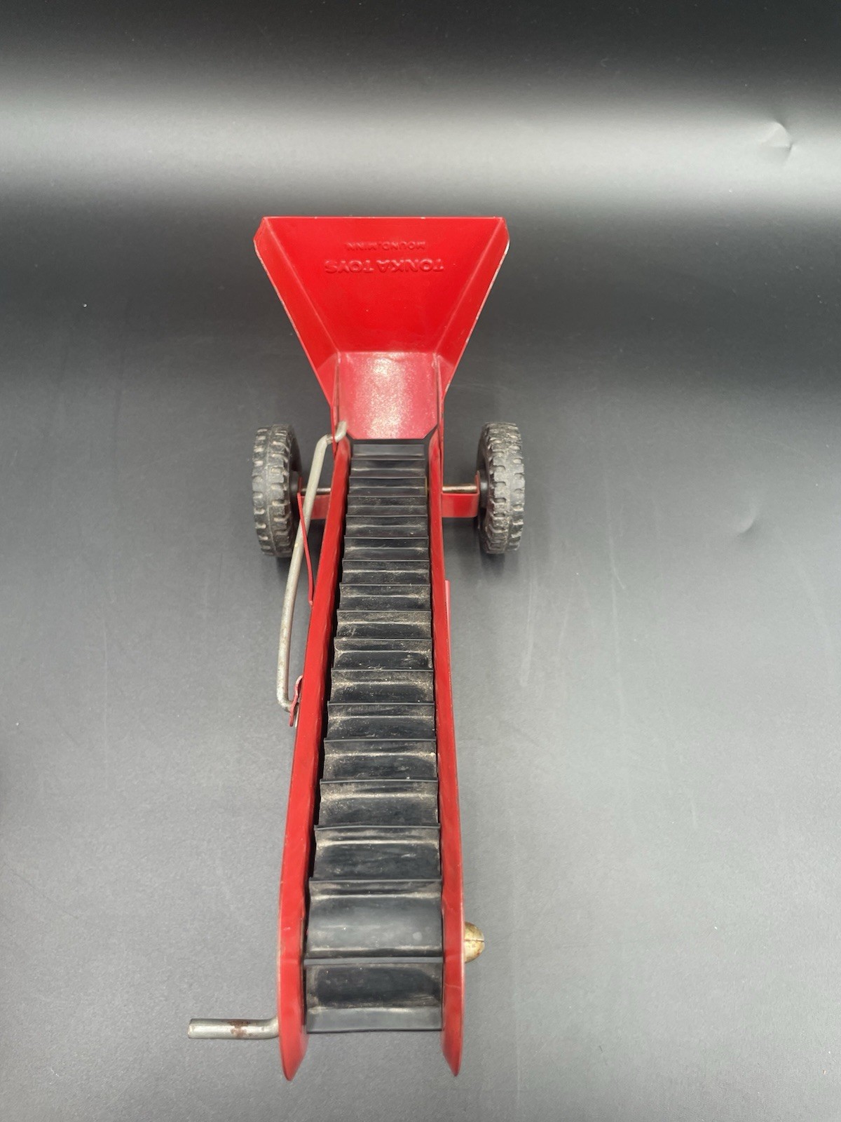 Vintage Tonka Red Pressed Steel Sand Loader Toy Made in USA (D4)