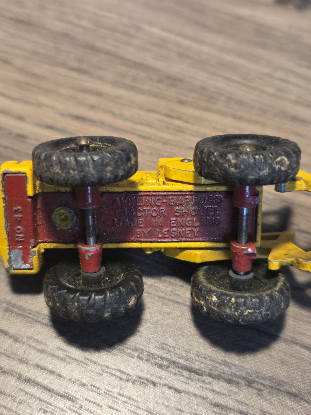 Vintage 1960s Aveling-Barford Tractor Shovel No. 43 Made In England By Lesney